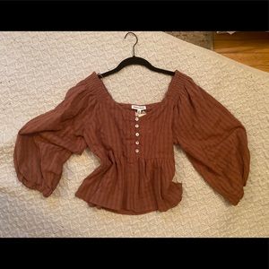 Never worn. Newbury Kustom cropped blouse.